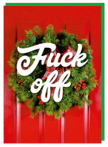 Поздравителна картичка - Разкарай се!